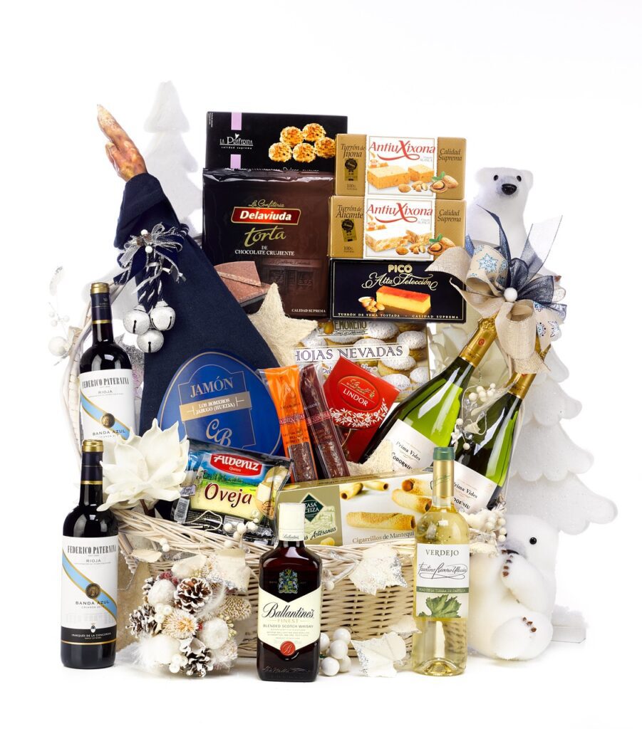 christmas hamper, box of christmas, lot of christmas-2422307.jpg gift baskets for women