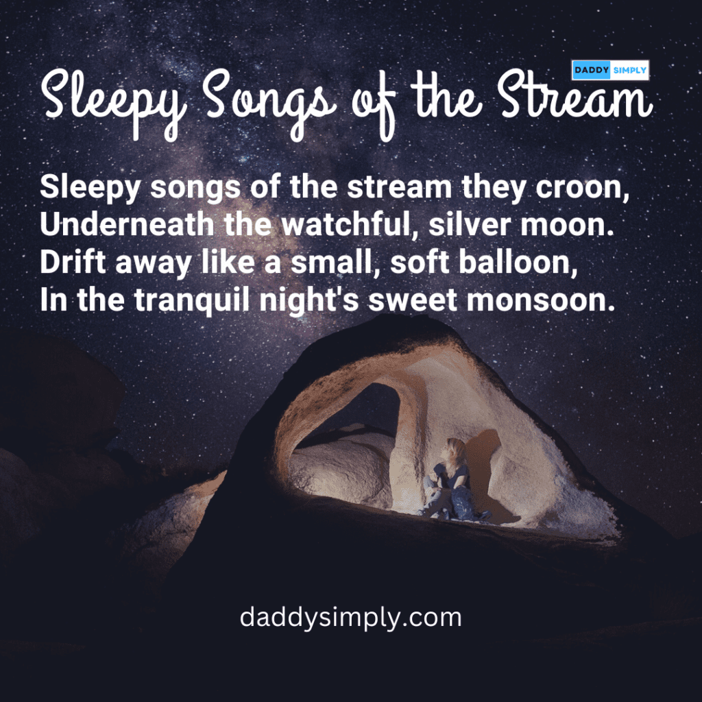Sleepy Songs near a stream poem