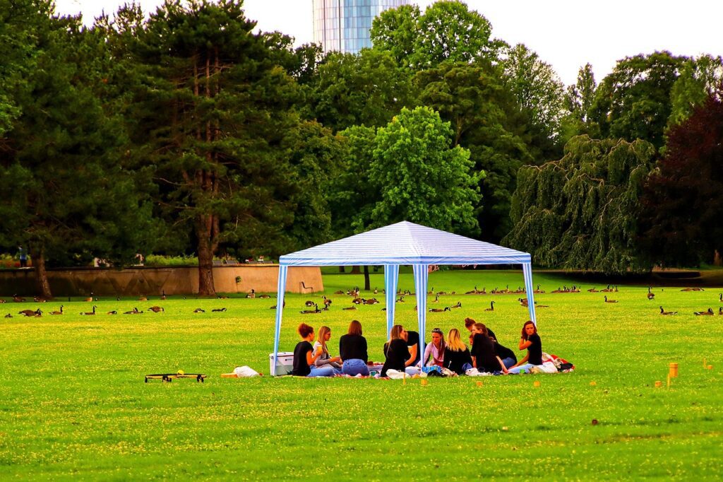 Picnic at the local park and things to do for your birthday with family