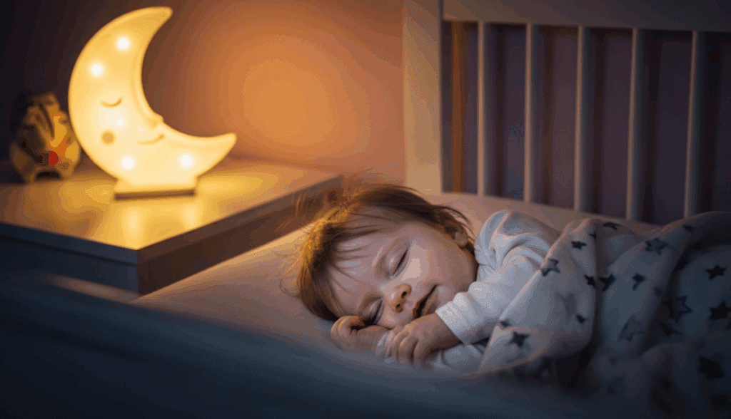 Babies Sleeping with Night Light