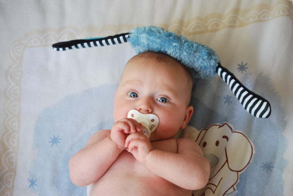 saying bye-bye to the pacifier