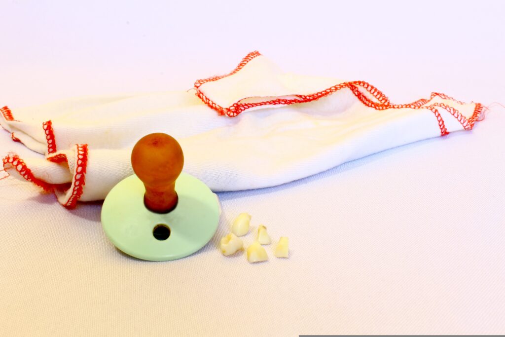 saying bye-bye to the pacifier