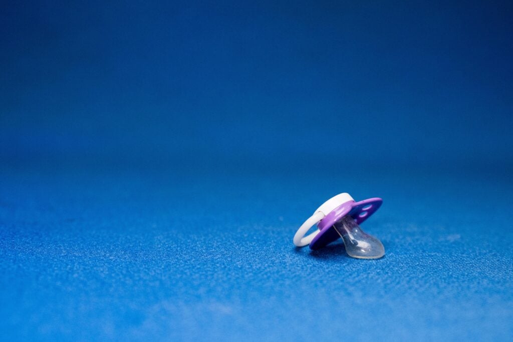 saying bye-bye to the pacifier