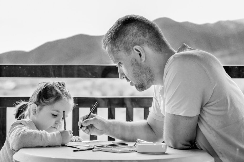 father and daughter bonding