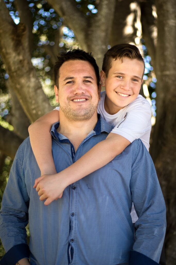 boy laughing dad and son bonding (dad blog)
